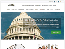 Tablet Screenshot of capitolsalesrecruiting.com